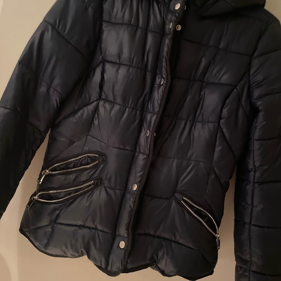 🎀🧥ZARA TRAFALUC PATENT PUFFER JACKET 🧥🎀 - Picture 8 of 9